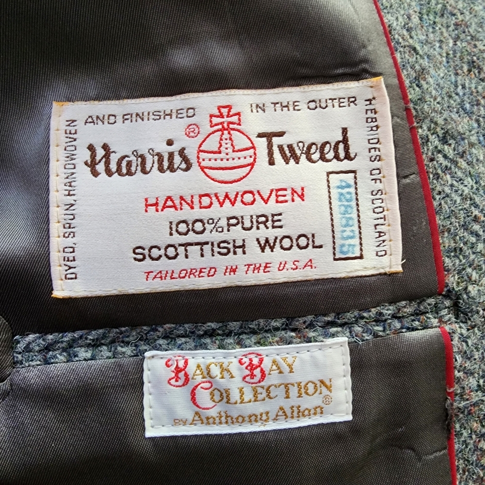 Harris Tweed Scottish Wool Blazer - Picture 3 of 13